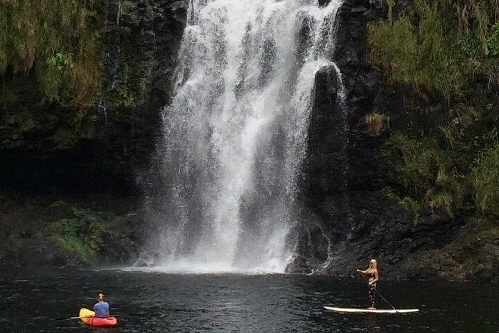 Swim, Kayak and Paddleboard under a private 120 foot waterfall